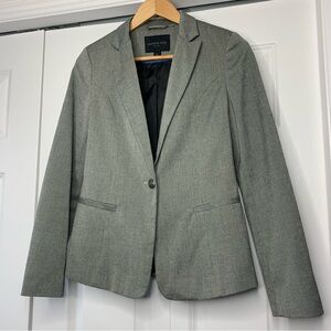 Kenneth Cole Select Grey Herringbone Blazer